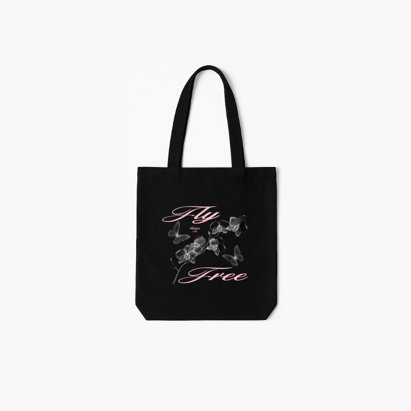 Fly Free Tote Bag - Black