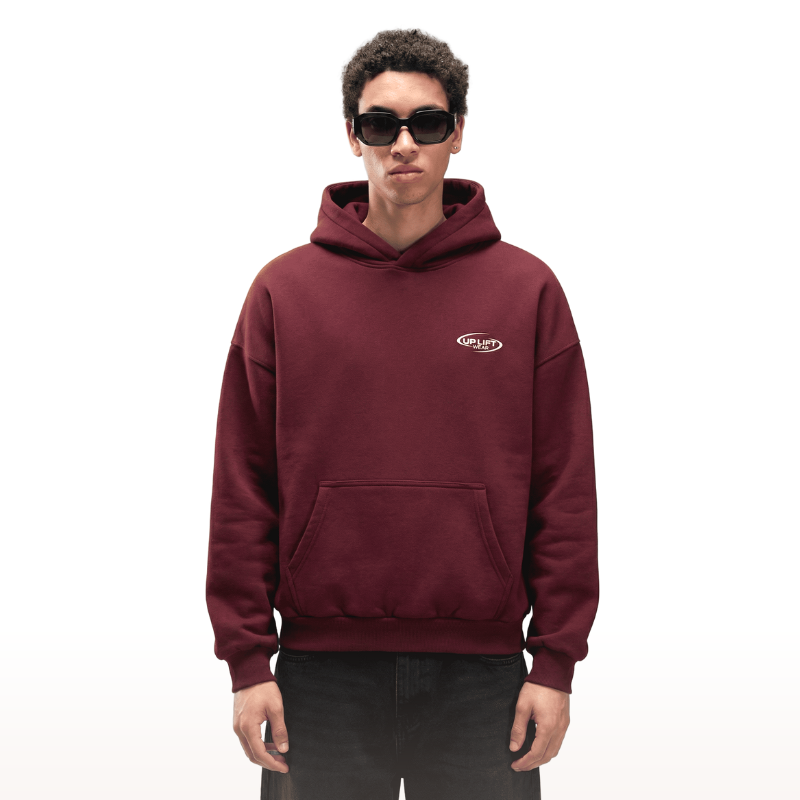 BURGUNDY CORE HOODIE