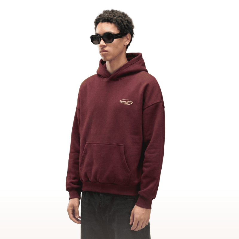 BURGUNDY CORE HOODIE