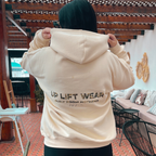 CAMO CORE BOXY HOODIE - Cream