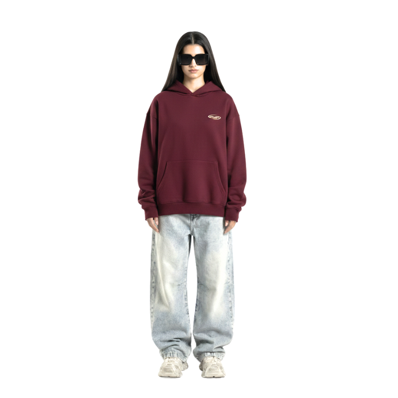 BURGUNDY CORE HOODIE