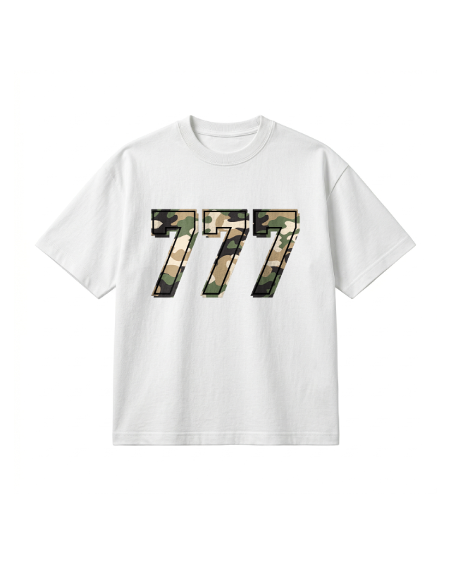 CAMISETA 777 EJÉRCITO - NEGRA