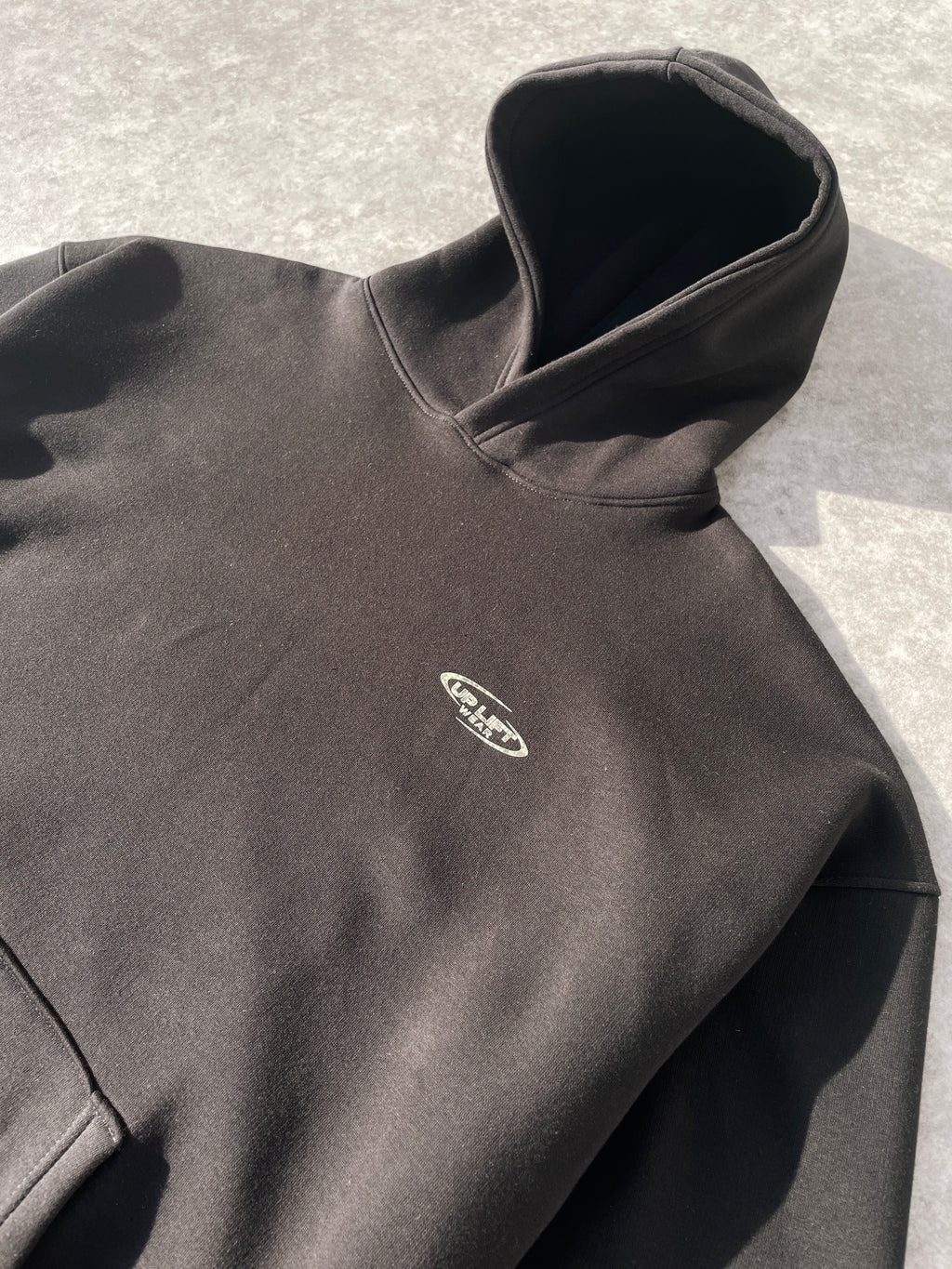 Camo Core Boxy Hoodie - Black