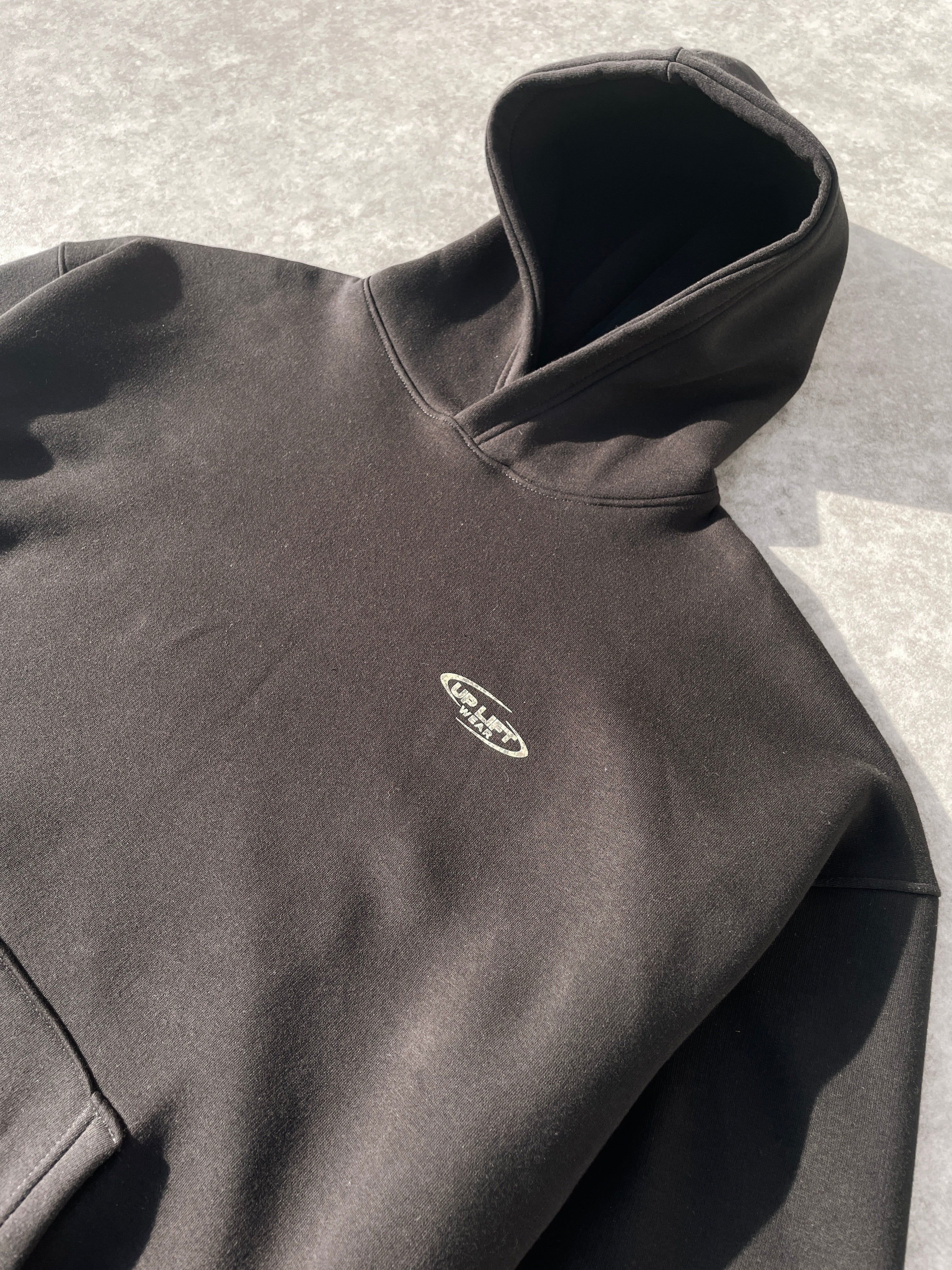 Camo Core Boxy Hoodie - Black