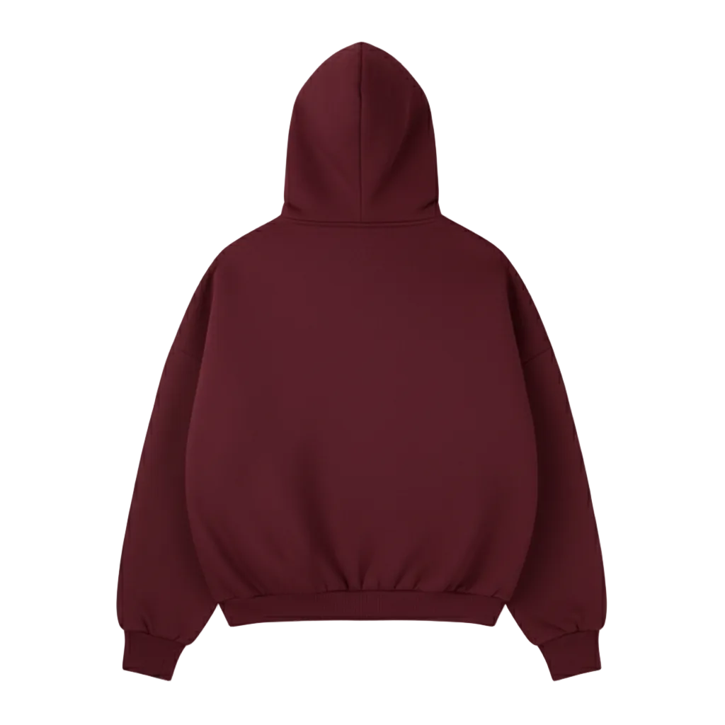 BURGUNDY CORE HOODIE