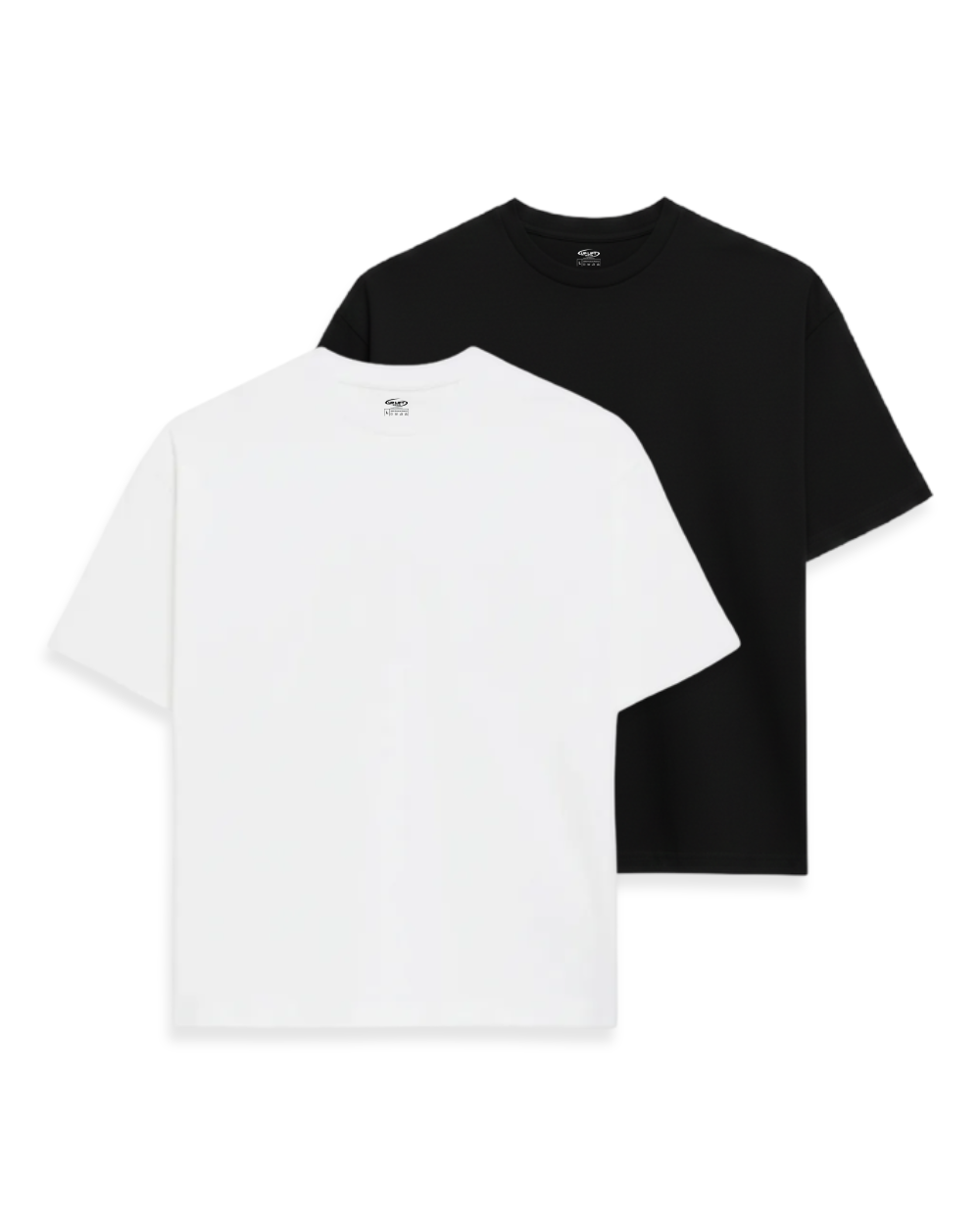 PAQUETE DIARIO DE CAMISETAS OVERSIZE EN BLANCO Y NEGRO