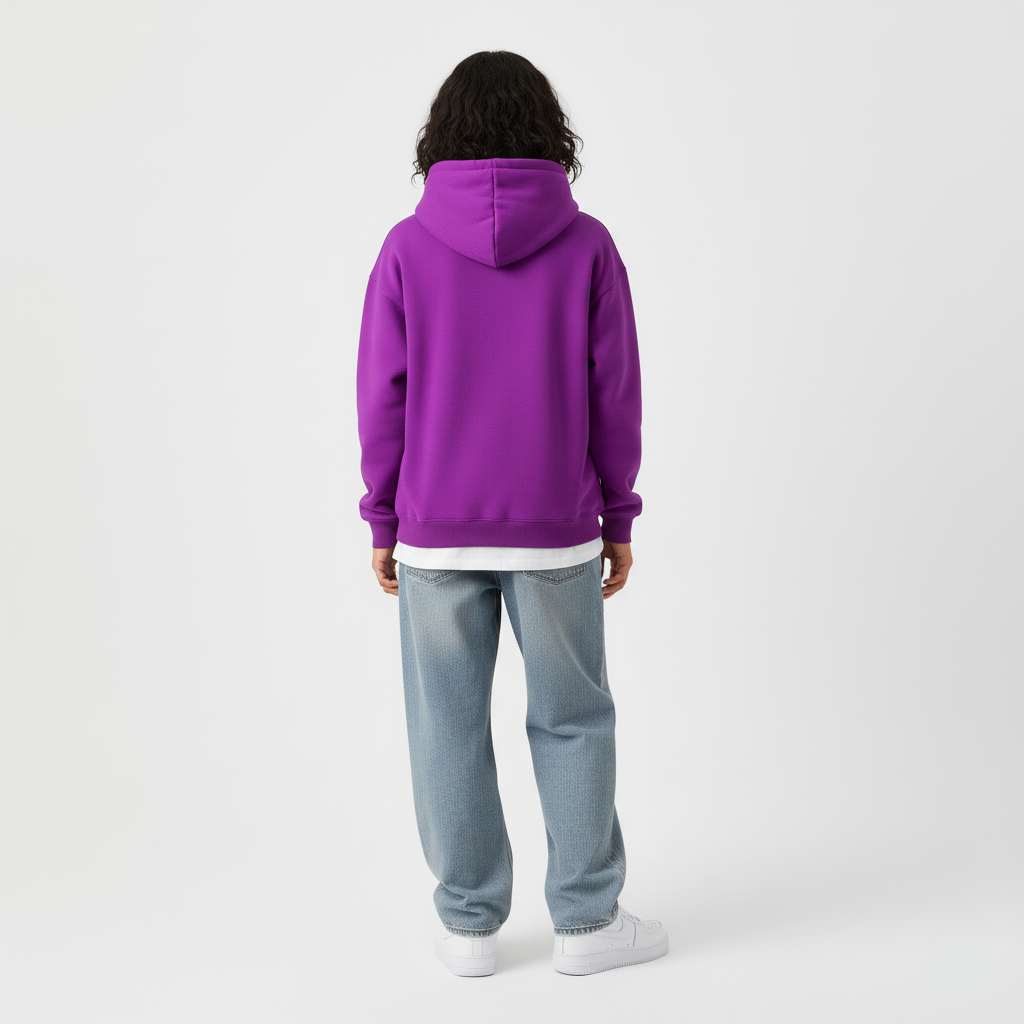 Boxy Hoodie – Rich Purple