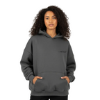 NO MORE FEELINGS HOODIE - Charcoal Grey