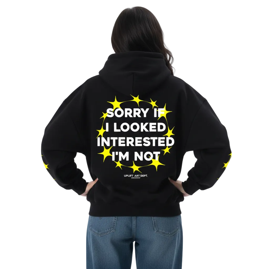 SORRY BLACK HOODIE - PRINT EDITION