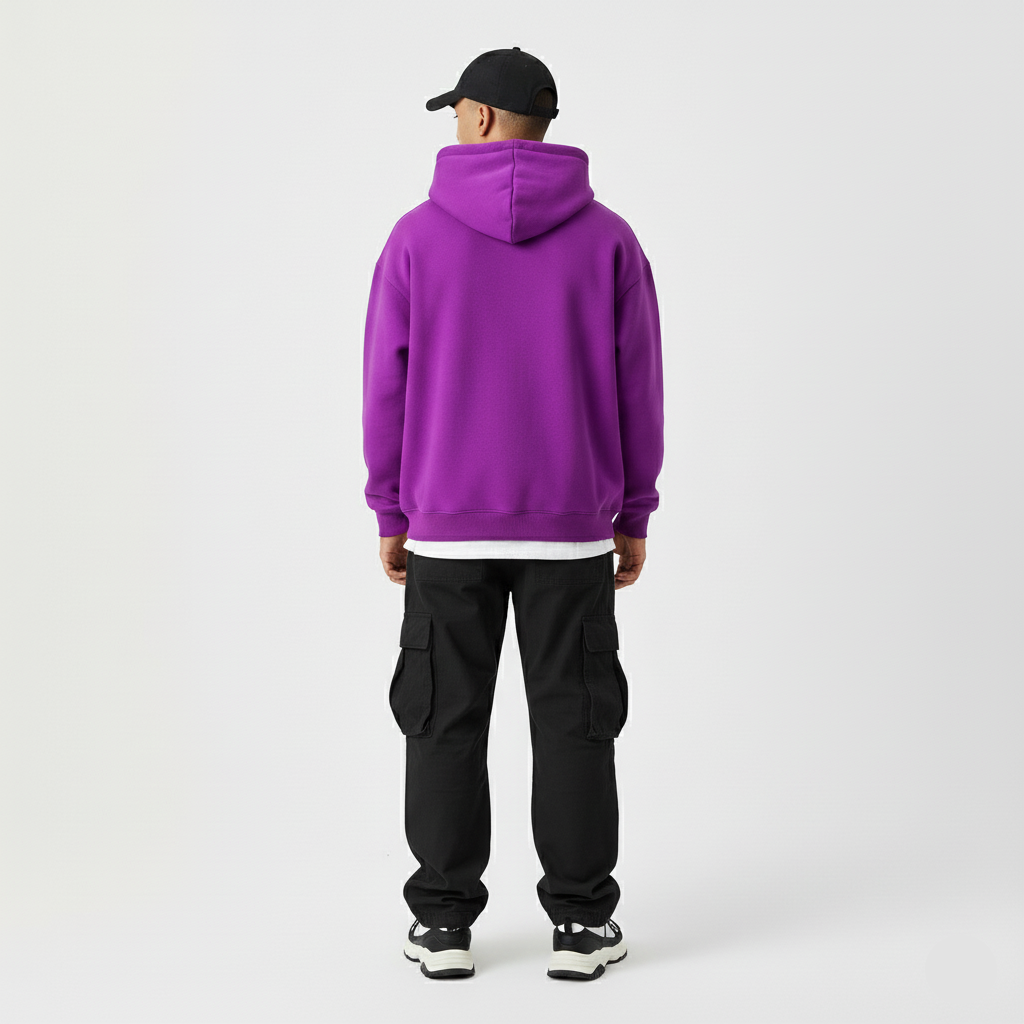 Boxy Hoodie – Rich Purple