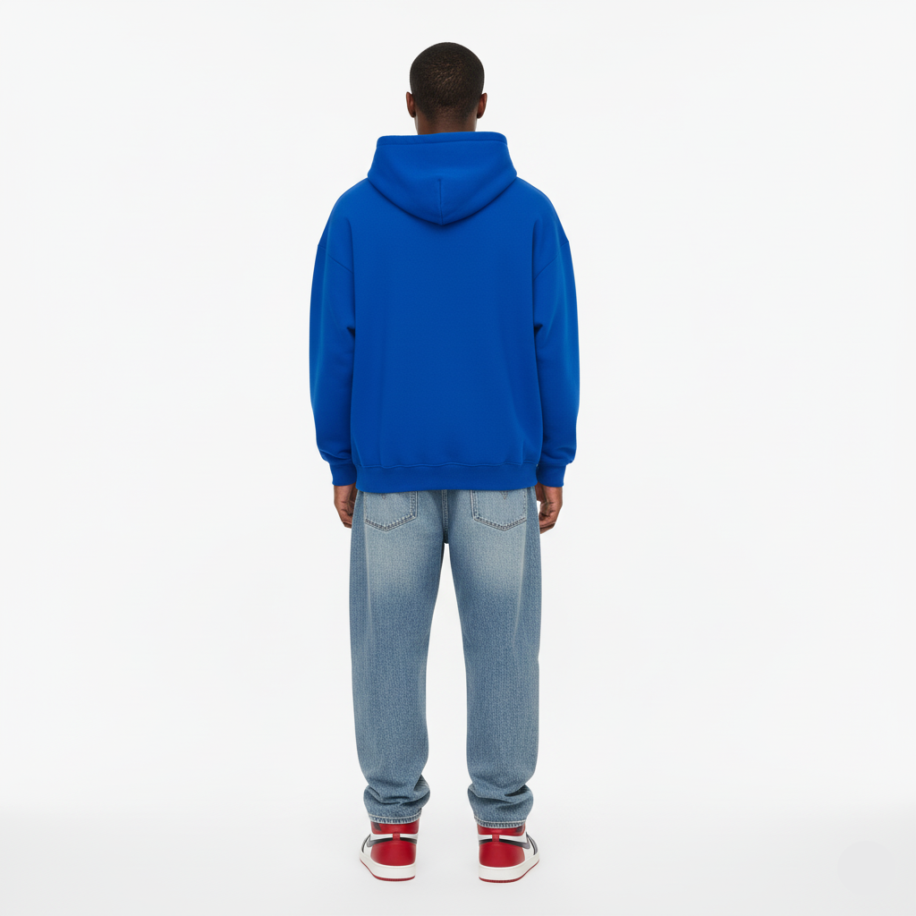 Boxy Hoodie – Blue