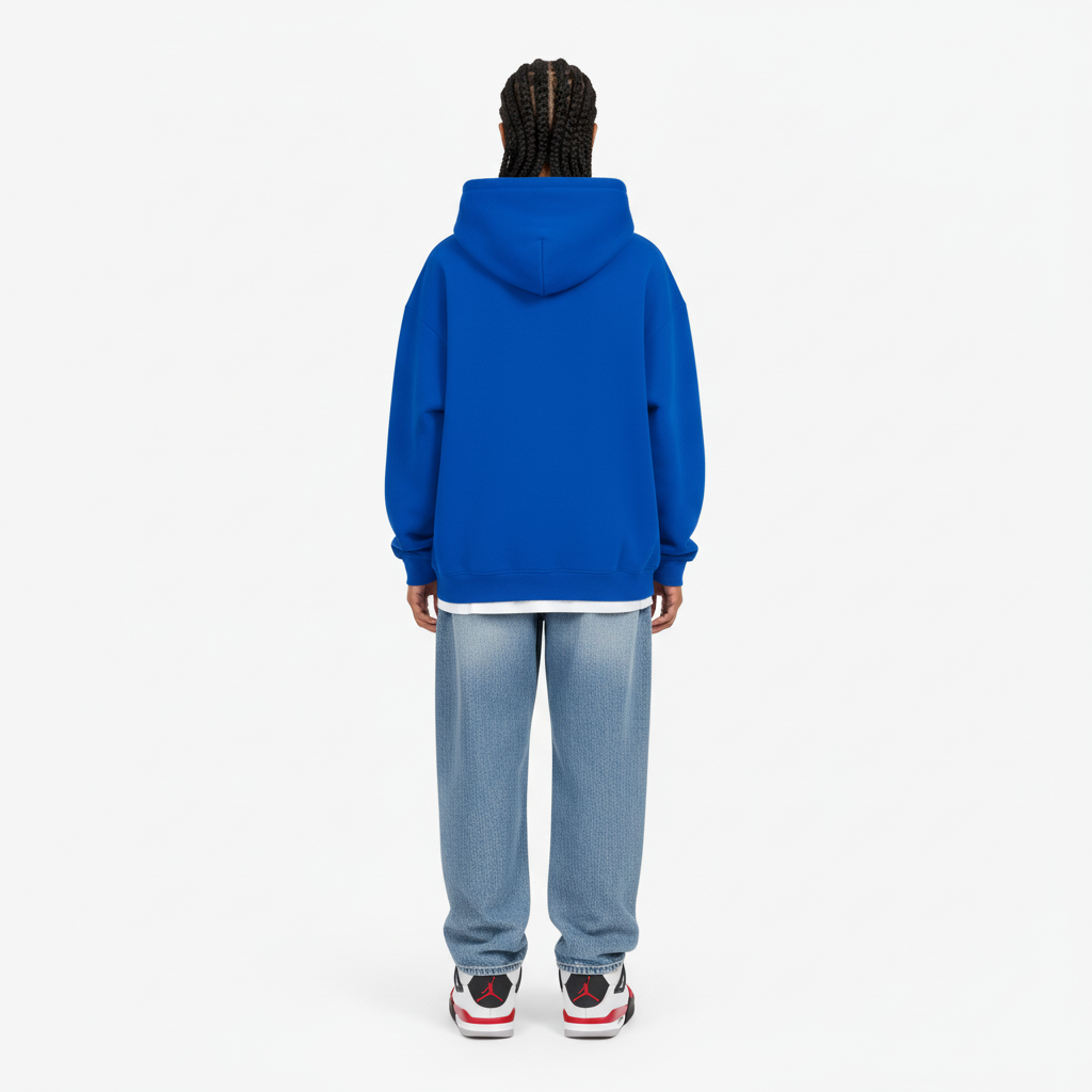 Boxy Hoodie – Blue