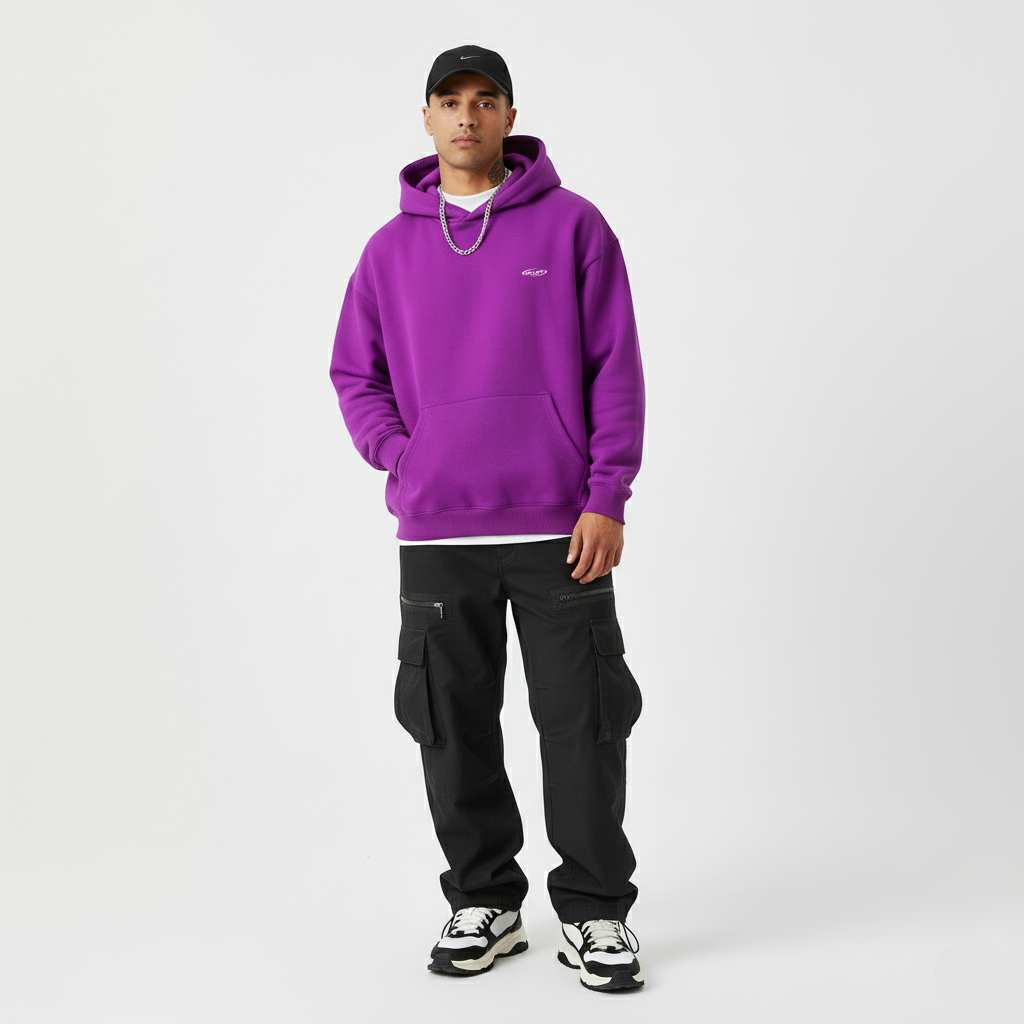 Boxy Hoodie – Rich Purple
