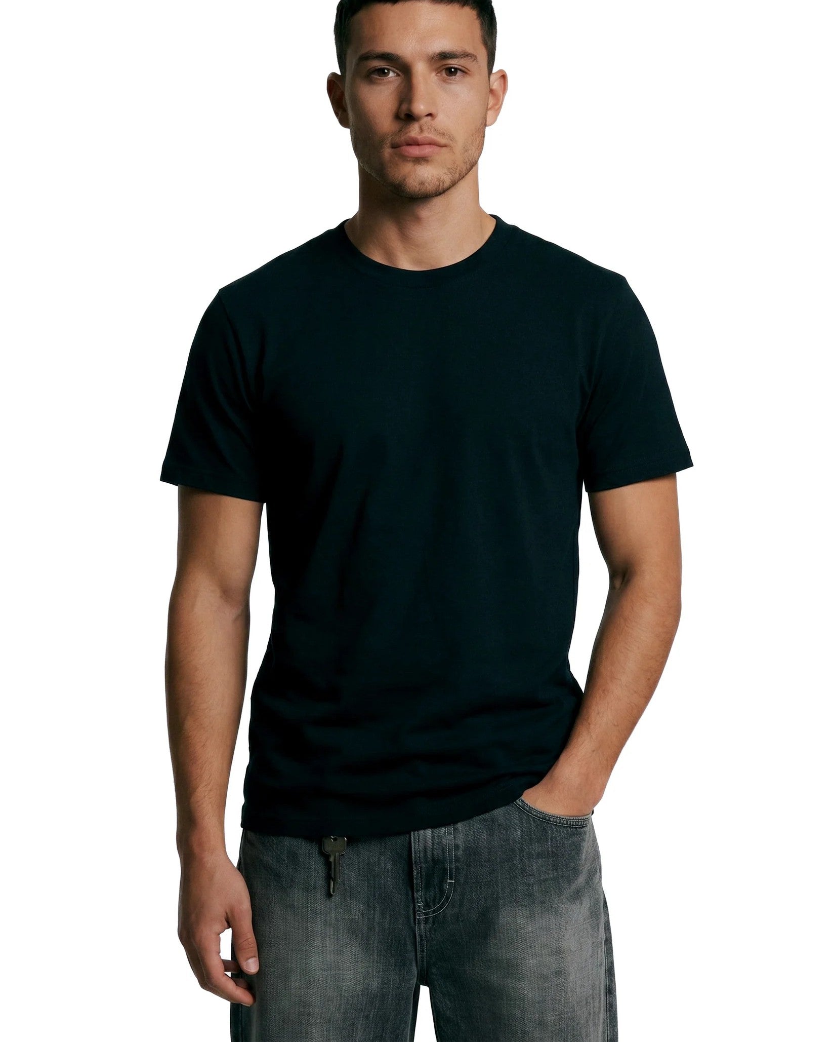 FITTED T-SHIRT - BLACK
