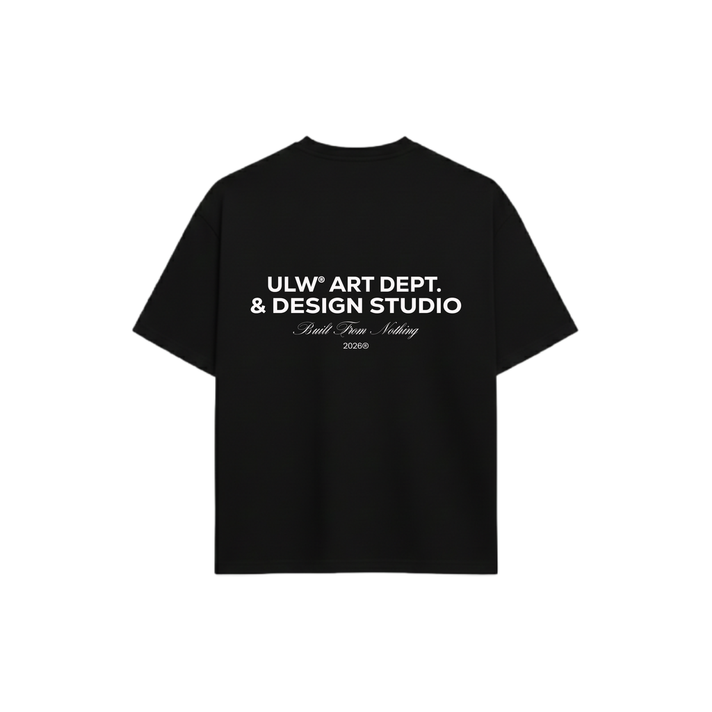 ULW® ART DEPT OVERSIZED TEE - BLACK