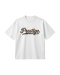 TEE-SHIRT LEOPARD SCRIPT - BLANC