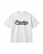 TEE-SHIRT LEOPARD SCRIPT - BLANC