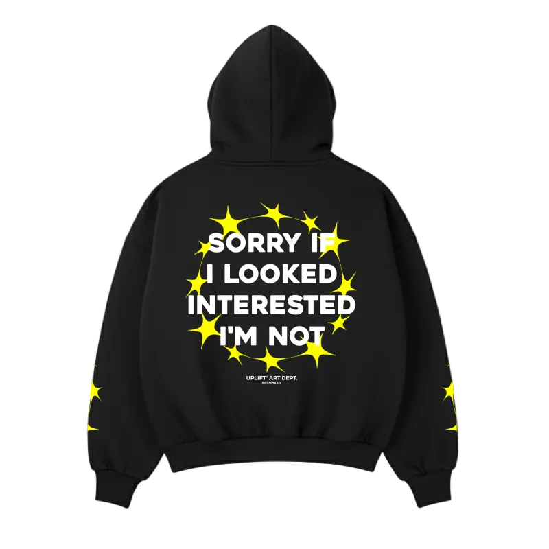 SORRY BLACK HOODIE - PRINT EDITION