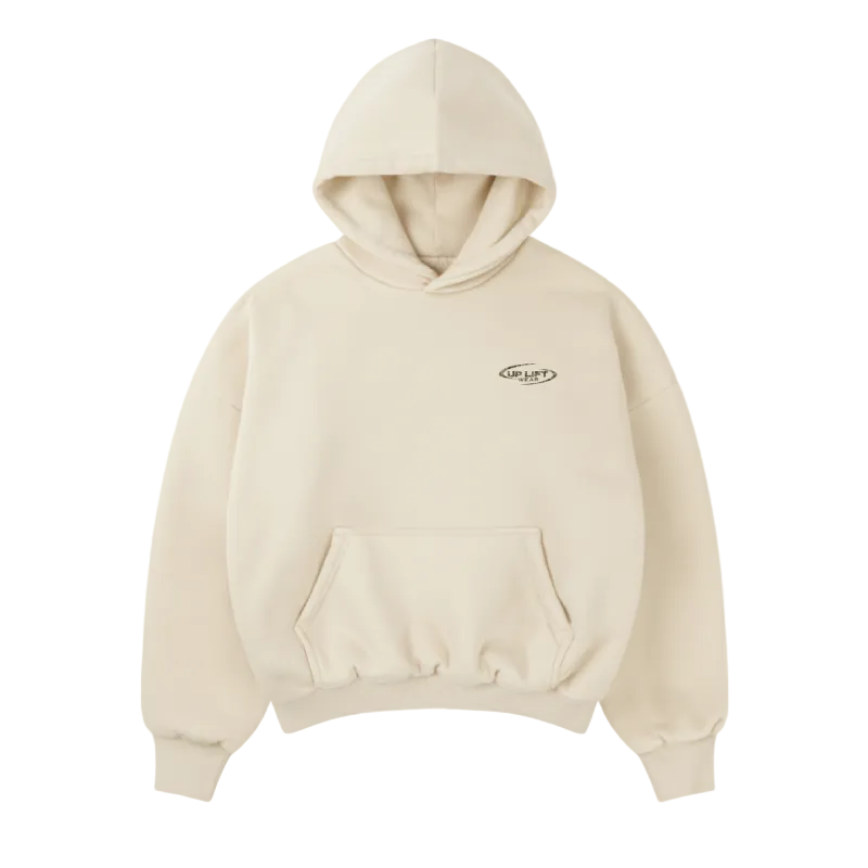CAMO CORE BOXY HOODIE - Cream