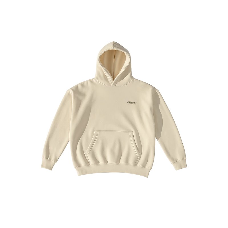 Camo Core Boxy Hoodie - Cream
