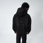 TWIN TIGERS HOODIE - BLACK