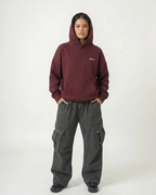 BURGUNDY CORE HOODIE