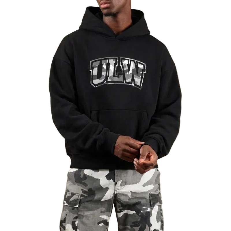 ULW CAMO HOODIE - BLACK