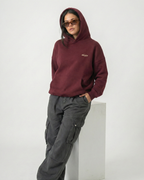 BURGUNDY CORE HOODIE