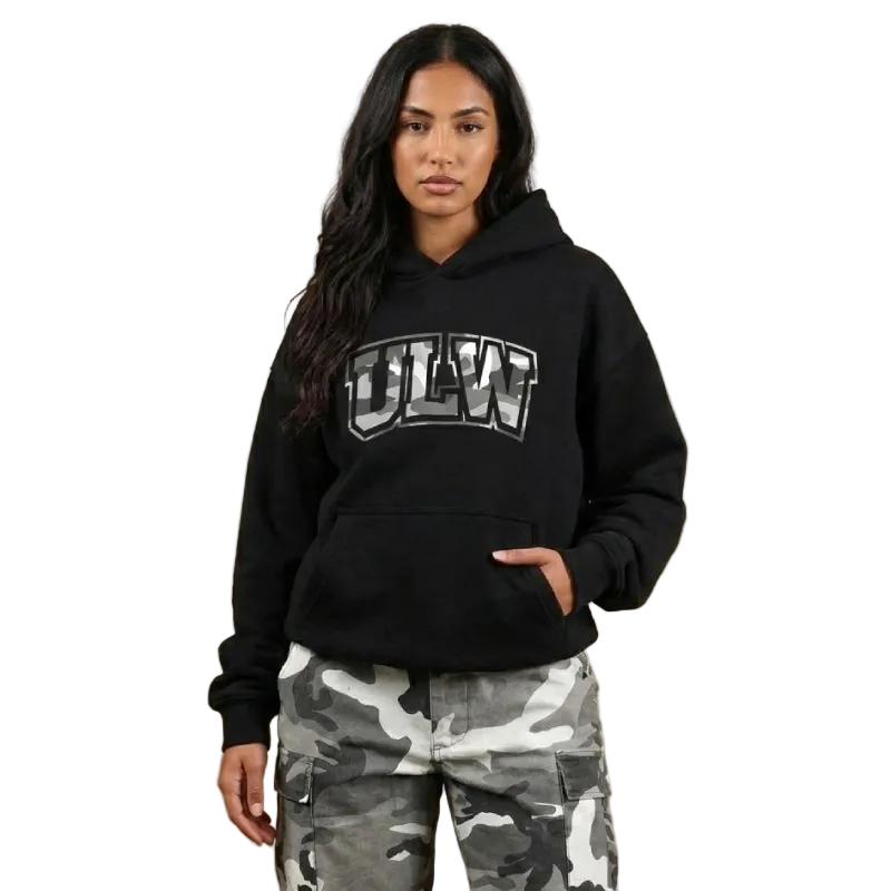 ULW CAMO HOODIE - BLACK