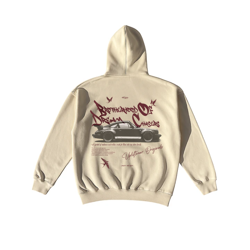 Hoodie Porsche 911 - Cream