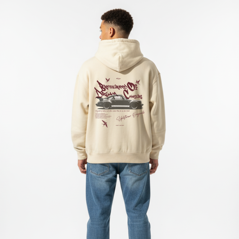 Hoodie Porsche 911 - Cream