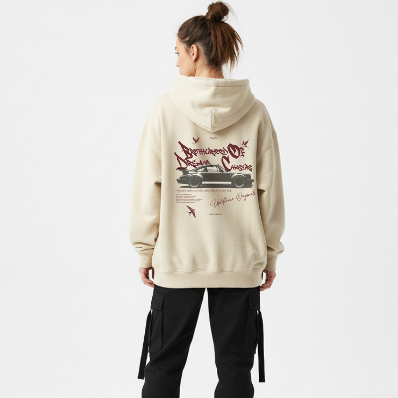 Hoodie Porsche 911 - Cream