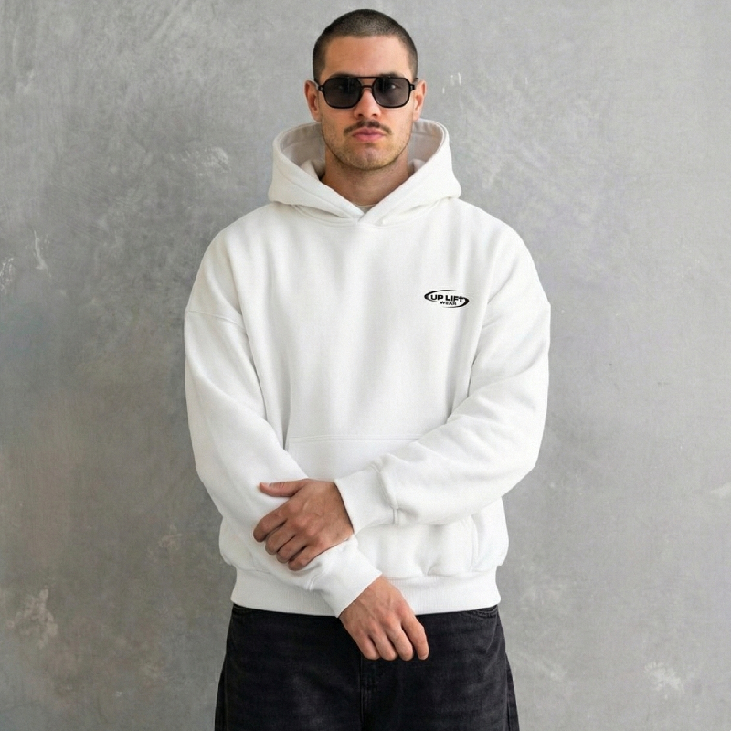WHITE CORE HOODIE