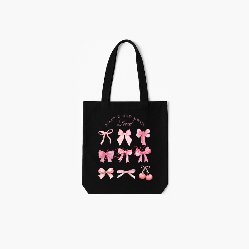 Pink Bows Tote Bag