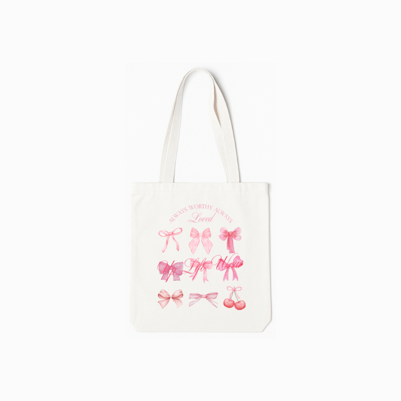 Pink Bows Tote Bag