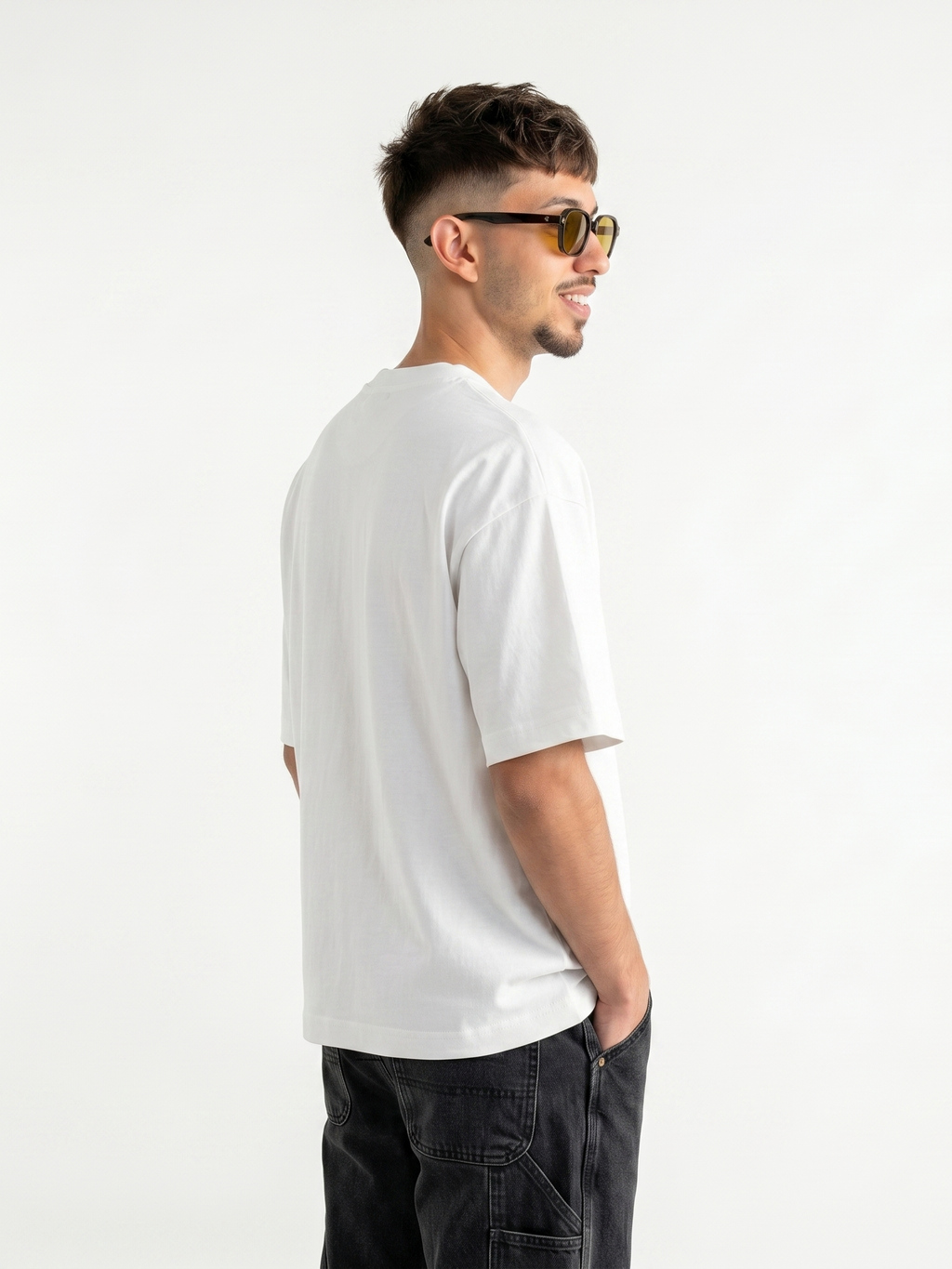 CHROME PINK T-SHIRT - WHITE