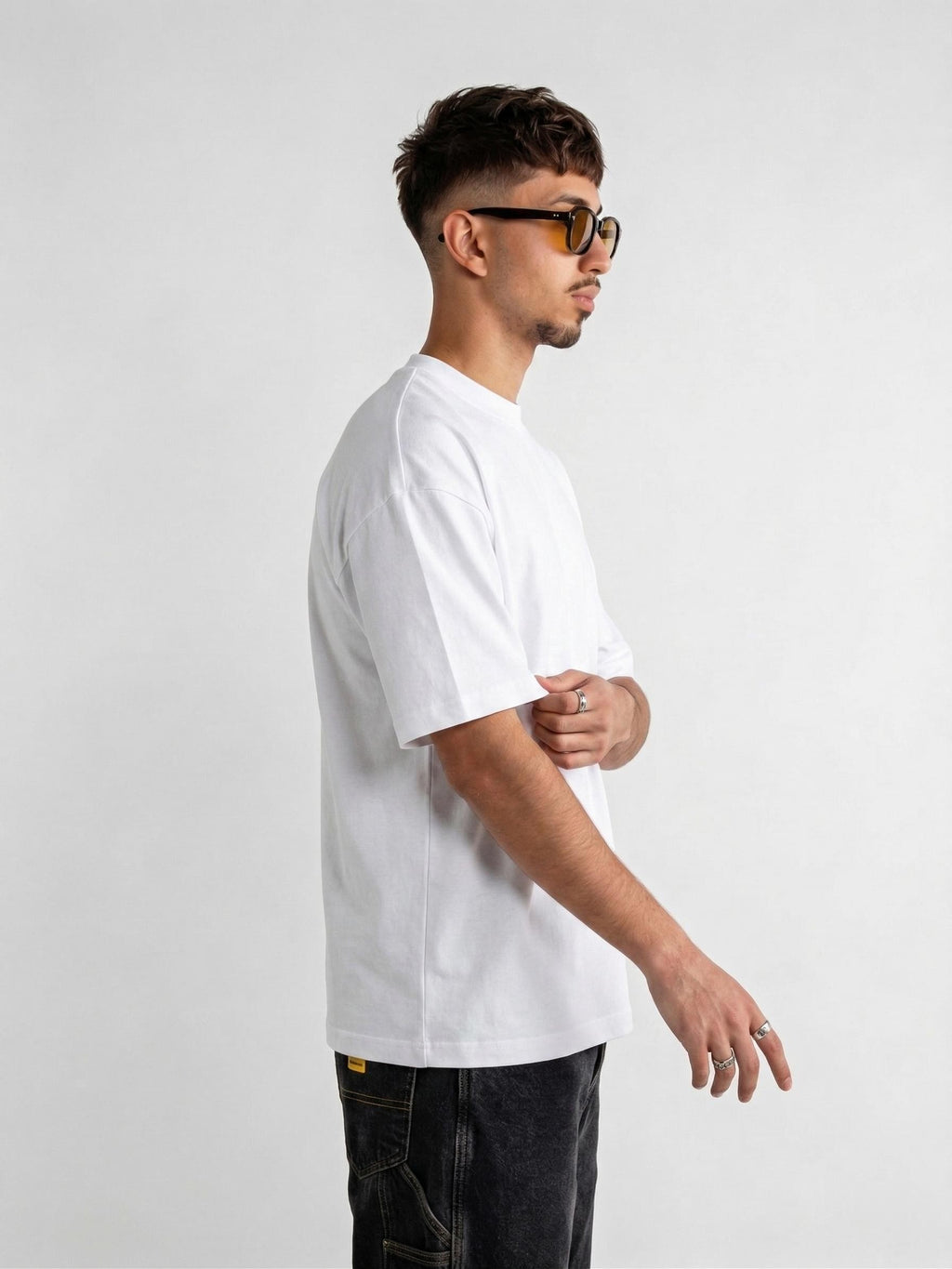 CAMISETA OVERSIZE DIARIA - BLANCO