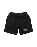 PANTALONES CORTOS DE FELPA CON LOGOTIPO SCRIPT – NEGRO