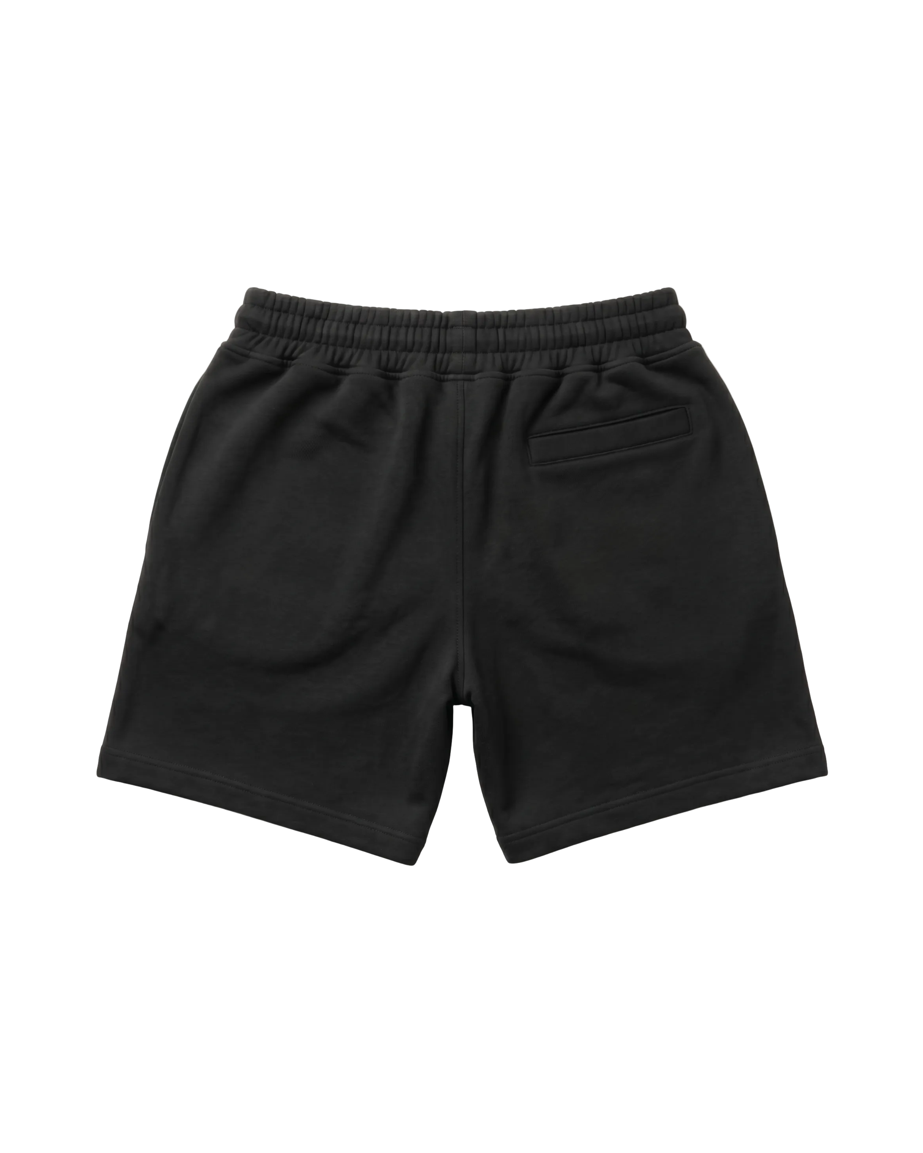 PANTALONES CORTOS DE FELPA CON LOGOTIPO SCRIPT – NEGRO
