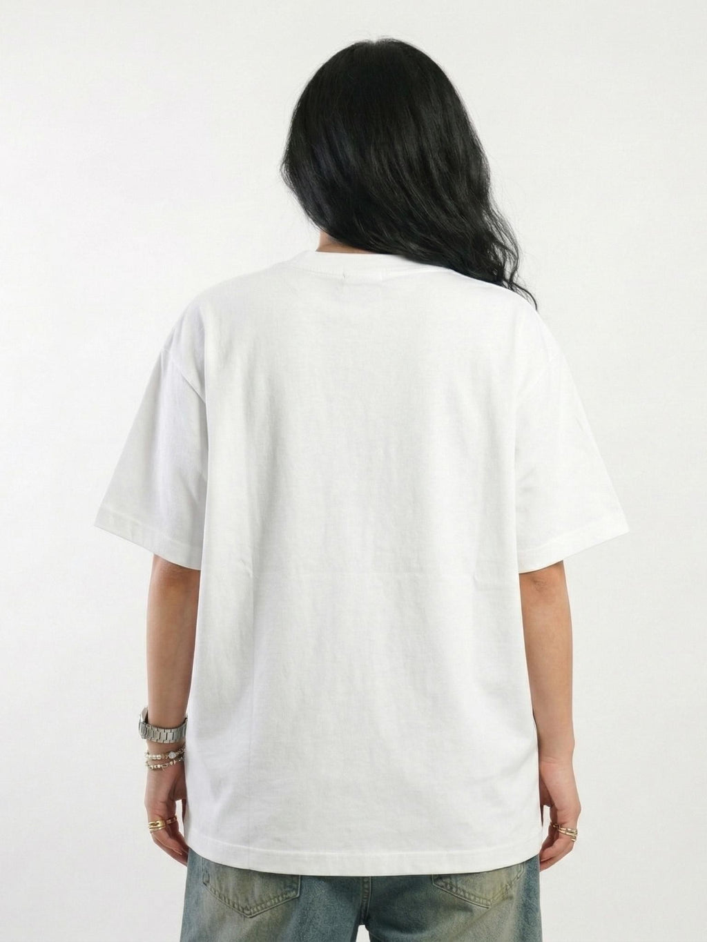 CAMISETA OVERSIZE DIARIA - BLANCO