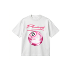 CHROME PINK T-SHIRT - WHITE