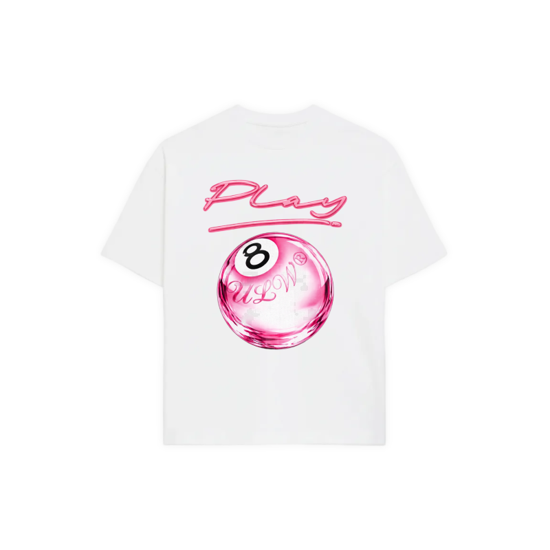 CHROME PINK T-SHIRT - WHITE