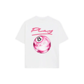 CHROME PINK T-SHIRT - WHITE