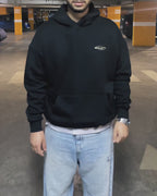 CAMO CORE BOXY HOODIE - Black