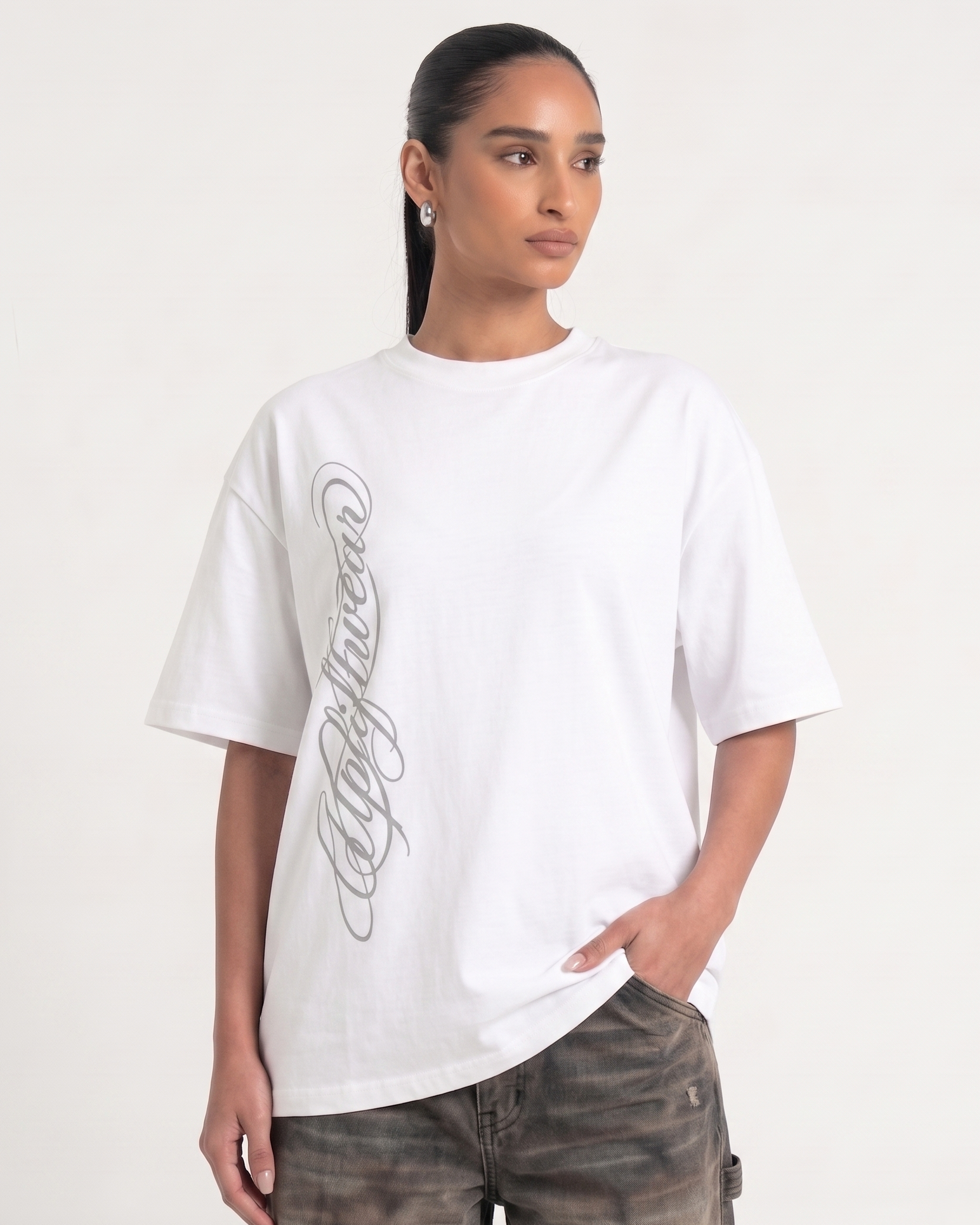 SCRIPT T-SHIRT - WHITE