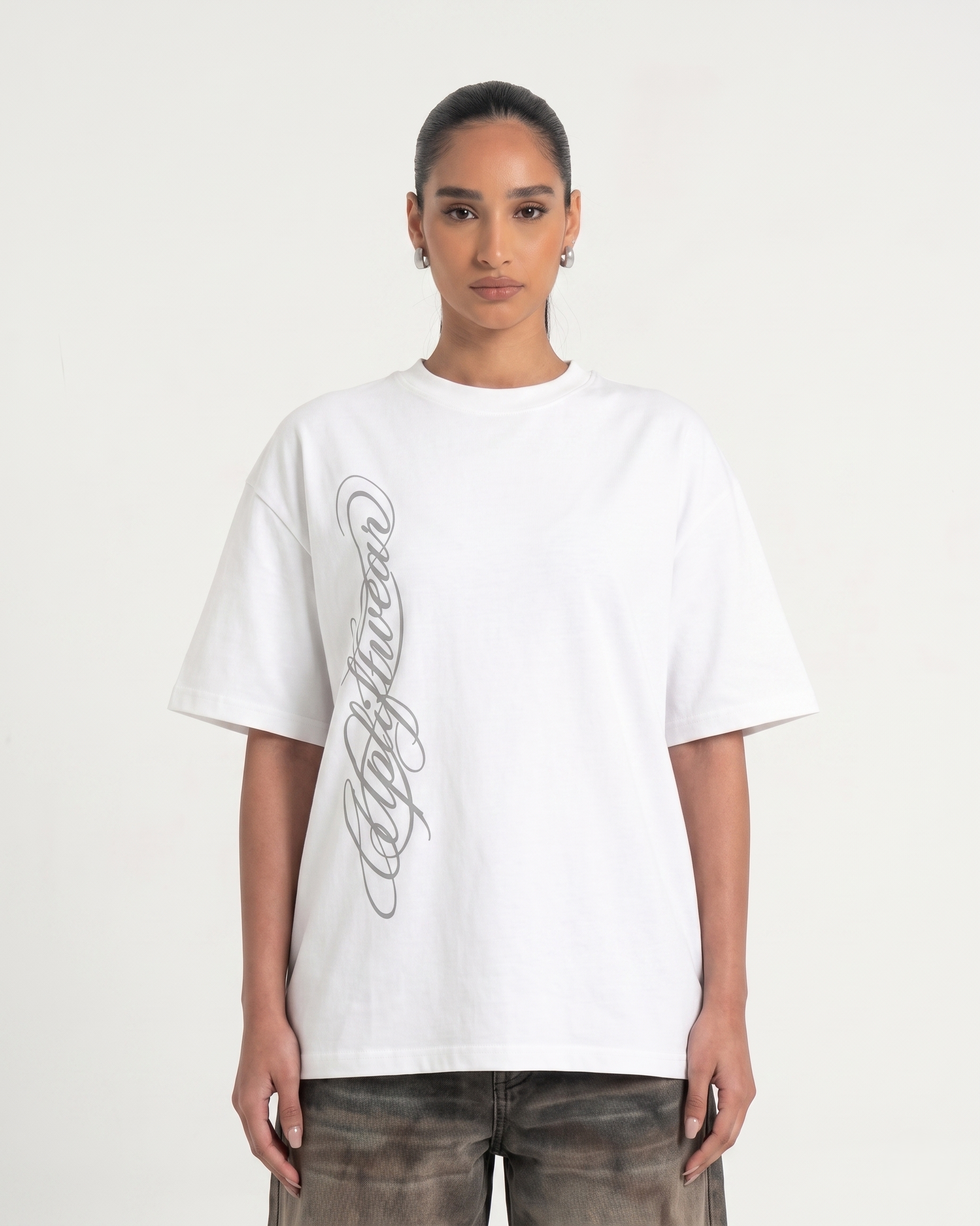 SCRIPT T-SHIRT - WHITE