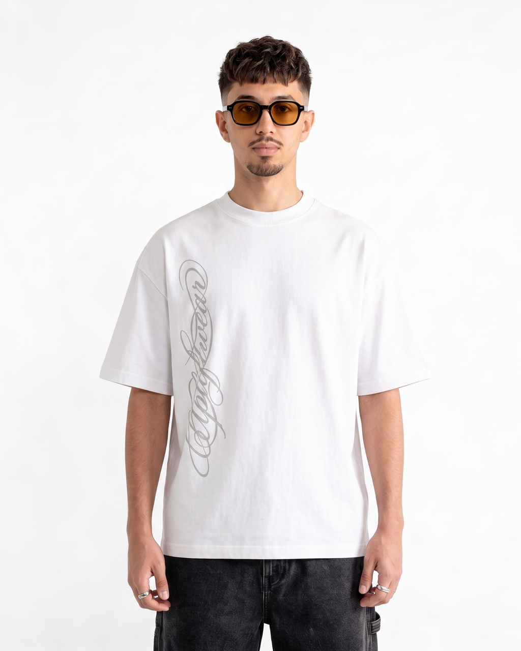 SCRIPT T-SHIRT - WHITE