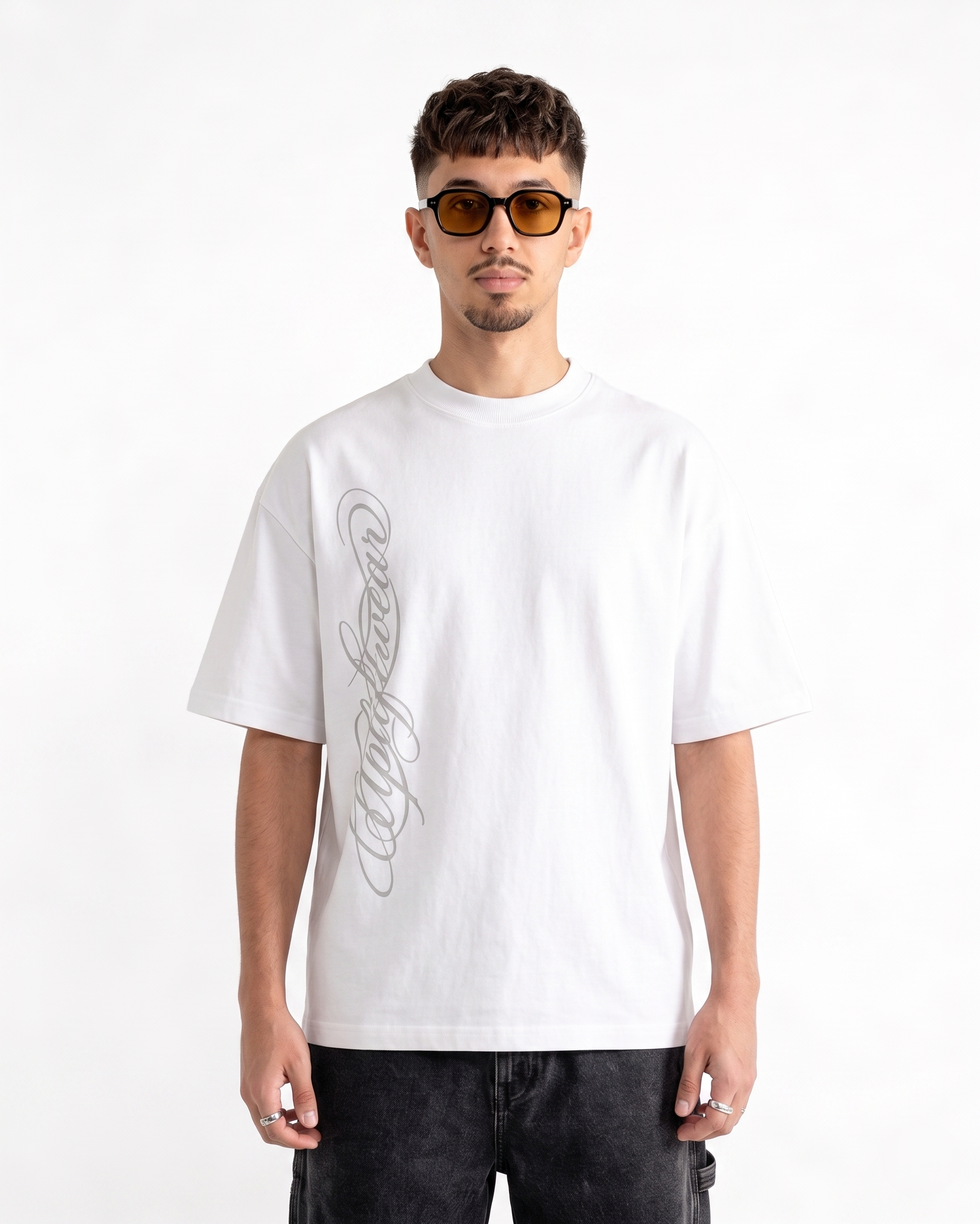 SCRIPT T-SHIRT - WHITE